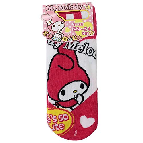 [ジェイズプランニング] カジュアルソックス キャラクターソックス レディース マイメロディ アイコンピンク サイズ:大人用(22-24cm)