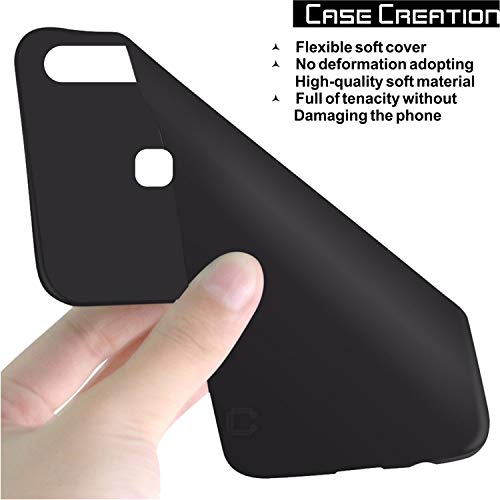 Image of Case Creation for VivoU3 2019 Back case, Vivo U3 Slim Flexible Smart Look case with 360 Camera All Angle Protection (Pure Black)