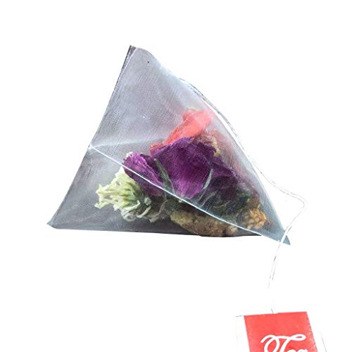 Catálogo de Reposa bolsas de té de esta semana. 45 XUYUH - 100 bolsas de té de pirámide, bolsa de té de nailon, de una sola cadena, transparente, bolsa de infusor de té, de nailon, vacía, regalo, 6,5 x 8 cm