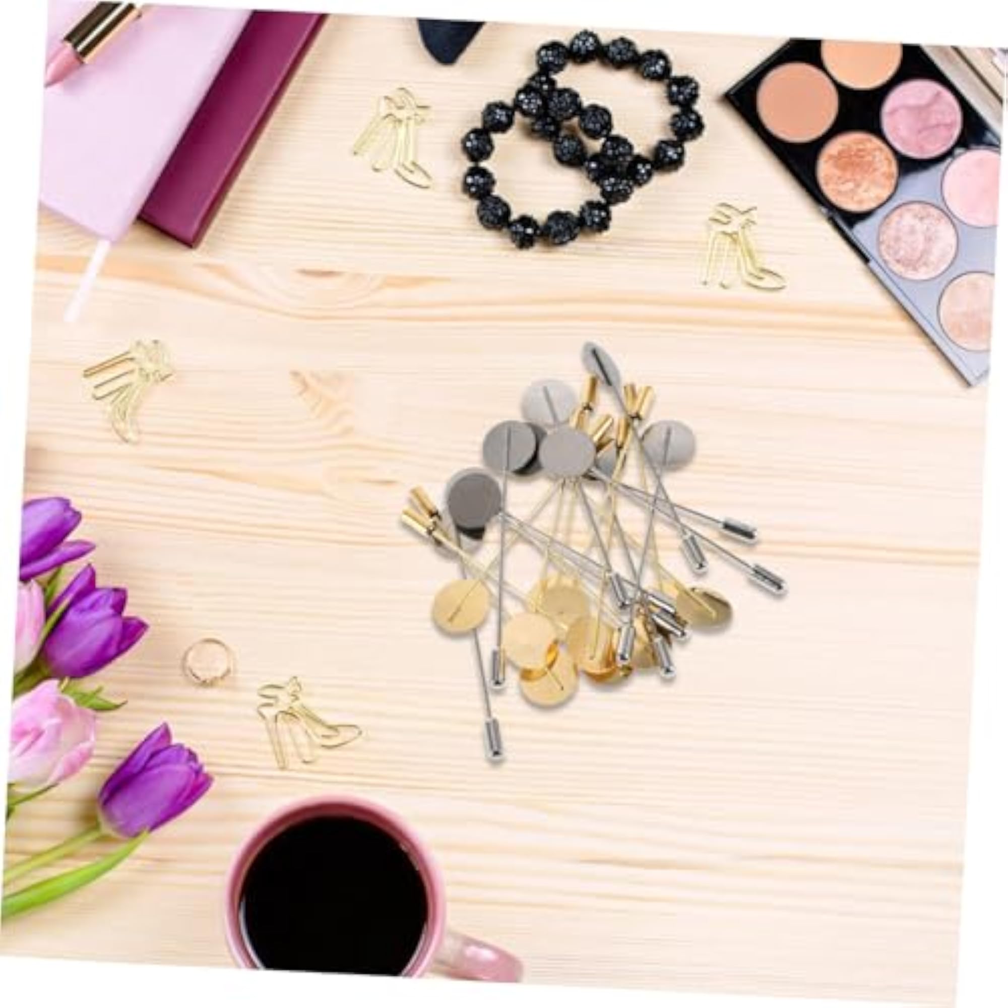 DIY Brooch Pin Kit, Solid Lapel Pin Stick for Crafts