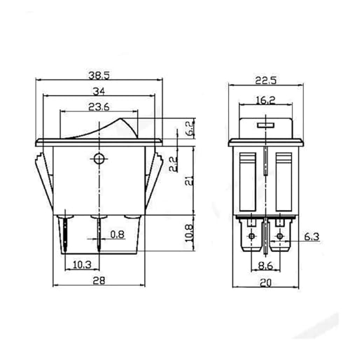 Interrupteur à bascule antibrouillard LED vert 12V 35A pour auto - 6
