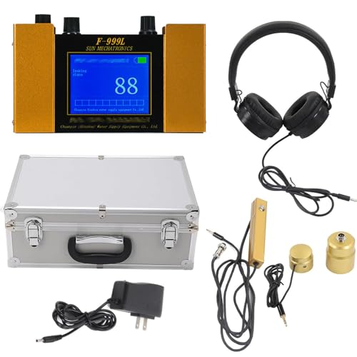 FANGQMM Water Leak Detector, Underground Pipe Water Leak Sensor with Adjustable 4 Gears for Floor Heating Water Leakage Detecting, Water Leak Detector Tool Water Leak Detector Sensor