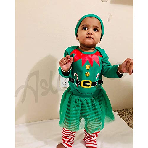 Baby Christmas Outfit Newborn Xmas Clothes Elf Bodysuit2