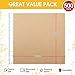 500 Pack Grease Resistant Deli Paper Sheets Grease Proof Liners 12 x 12 Inch Paper Food Trays Sandwich Wrapping Paper Disposable Serving Trays for BBQ, Picnic, Party, Restaurant (Brown)