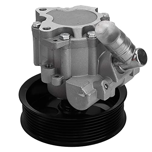 Akozon Bomba de Dirección Asistida de Aleación de Aluminio de Reemplazo, Compatible con la Bomba Hidráulica de Dirección