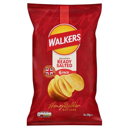 Walkers Ready Salted Multipack Crisps 6 x 25 g