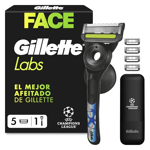 GilletteLabs Maquinilla de Afeitar Hombre con 5 Cuchillas de Recambio