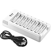 Amazon | BONAI 充電池 単4 充電器セット 8スロット充電器+単四電池
