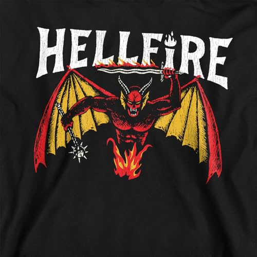 Sweat à capuche Stranger Things Hellfire pour enfant noir 9-11 ans - 2