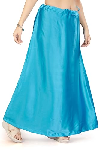 Image of Madhu Fashion Women's Satin Saree Petticoat Saree Underskirt