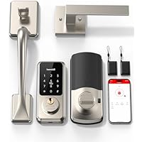 Alexa Smart Keypad Door Lock Set w/ APP/IC Card/Auto&One-Touch (2 Colors) only .15: eDeal Info