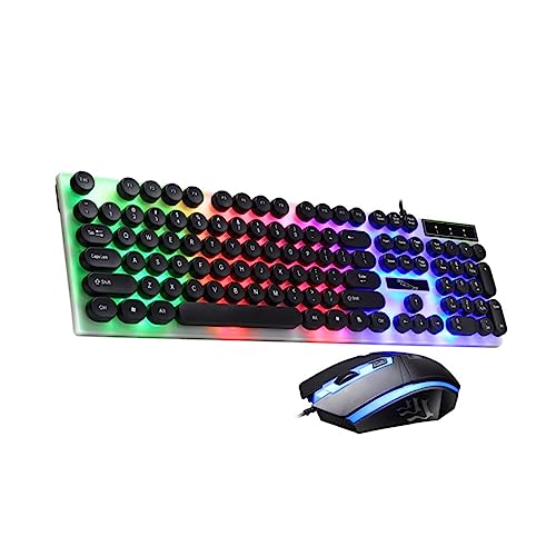 Teclado y ratón USB ergonómicos perfectos para estudiar y trabajar en casa