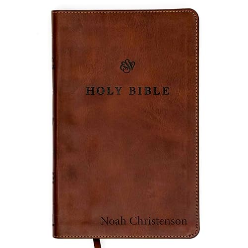SacredBound Personalized ESV Premium Church Bible – Brown TruTone Faux