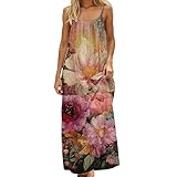 Vestidos De Mujer Elegantes con Tirantes Y Floral para Verano Vestido Ocasiones L