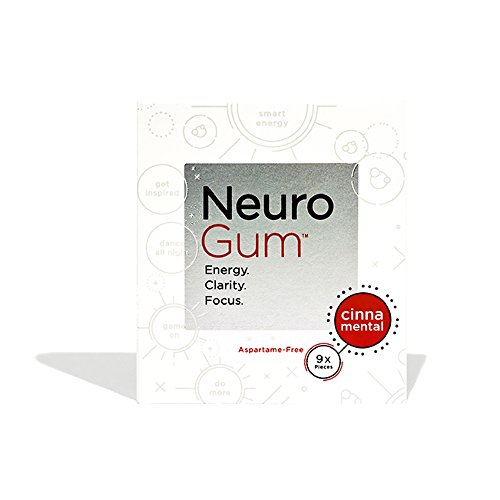 Neuro Gum Nootropic Cinnamon Flavor Energy Gum | Caffeine + L-theanine + B Vitamins | Sugar free + Gluten free + Non GMO + Vegan | CinnaMental Flavor (108 Count) - Thumbnail 2