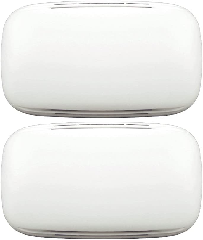 Heath Zenith 35/M Wired Door Chime with Sleek Modern Design Cover Bundle (White / 2 Pack)