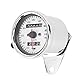 Motorrad Tachometer, 12V Universal Motorrad Kilometerzähler Tacho mit Kontrollleuchten Wasserdicht Tachometer für Boot, Auto, LKW, Marine, GPS, Kilometerzähler