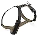 Brustgeschirr Schwarz / Olive Hundegeschirr, Unterpolstert, Verstellbar, Bewegungsfreundlich, Brustgeschirr für kleine, mittelgroße und große Hunde (M)