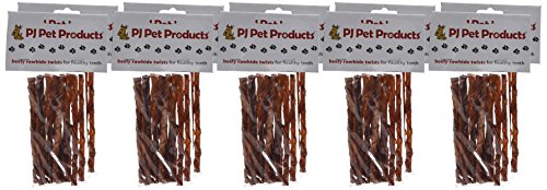 PJ Pet Poducts Rawhide Beef Twists 15 (Pack Of 10), 150 count (Pack of 1) - Image 4