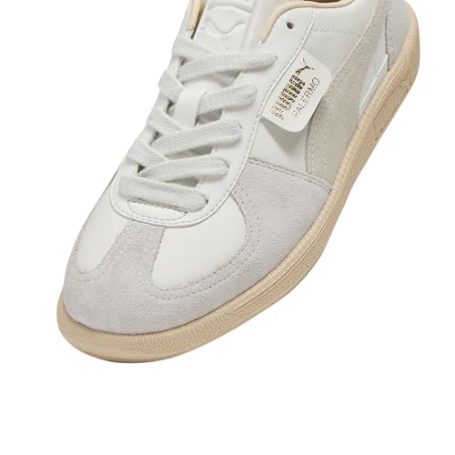 PUMA Puma Womens Palermo Sneakers, Warm White/Alpine Snow/Cashew 11 Medium