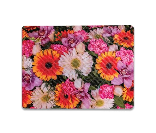 Image of MightySkins Carbon Fiber Skin Compatible with Microsoft Surface Laptop Go 3 (2023) Full Wrap Kit - Watered Flowers | Protective, Durable Textured Carbon Fiber Finish | Easy to Apply | Made in The USA