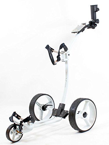 Yorrx Slim Lion Pro 5 Plus Golftrolley/Golfwagen/Golf Cart; inkl.Regenschirmhalter & 3xStk. Babe8 Golfballset