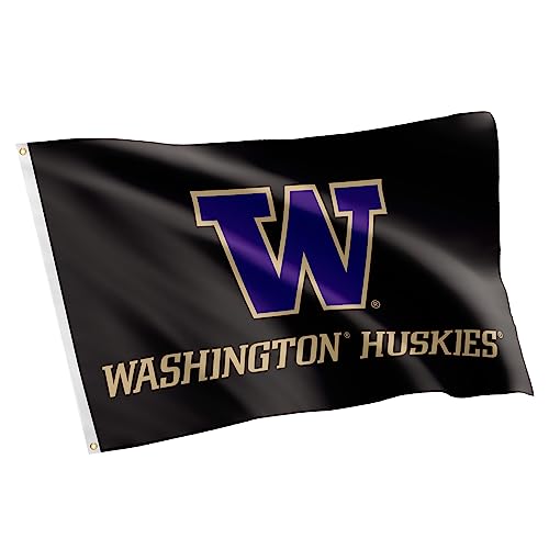 Desert Cactus University of Washington Flag U of W UW Huskies Husky Banners 100% Polyester Indoor Outdoor 3x5 feet Flags (Design Z)
