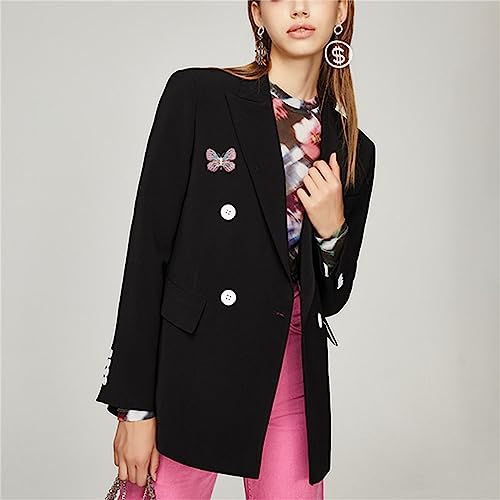 Image of Butterfly Brooch Pins for Women Girls Multicolor Shining Rhinestone Crystal Butterfly Brooch Pin Lapel Safety Pin Corsage Scarf Shawl Clothing Accessories Wedding Party Banquet