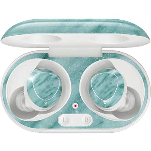Skinit Decal Audio Skin Compatible with Samsung Galaxy Buds+ - Officially Licensed Originally Designed Turquoise Marble Design