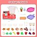 HOLYFUN Toy Blender Set, Pretend Play Kitchen Appliances Toy Set with Blender, Play Food, Play Kitchen Accessories, Play Blender Mixer toy with Realistic Light and Sound for Kids Kitchen Ages 3+