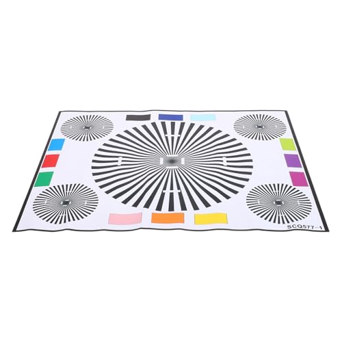 Tabla de calibración de lentes CLISPEED en papel para instalación de cámaras de seguridad CCTV