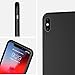 IVSUN Case for iPhone Xs Max 6.5-Inch Liquid Silicone 360 Full Protection Rubber Gel Cover Slim [ Anti-Fingerprint ] [ Scratch-Resistance ] [ Smooth Touch Feeling ] - Black
