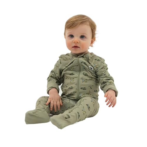 Image of Burlebo Baby Zip Up – Soft Performance Fabric with Fold-Over Cuffs