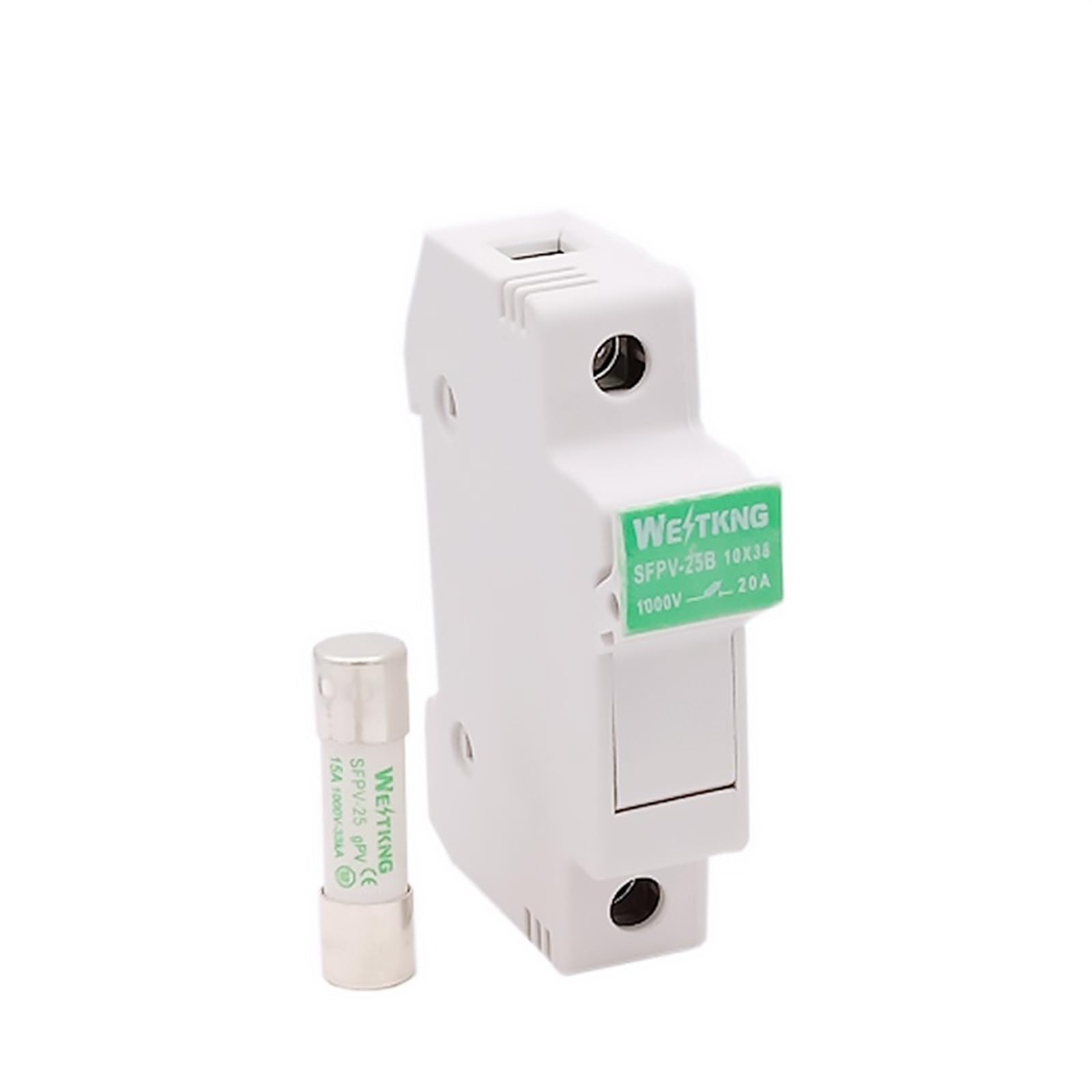 Fotowoltaiczny uchwyt bezpiecznika solarnego z bezpiecznikiem 10 x 38 mm DC 1000 V 1 A 3 A 5 A 15 A 20 A 25 A 32 A bezpiecznik do ochrony instalacji solarnej Combiner Box (5 A, 5 zestawów)