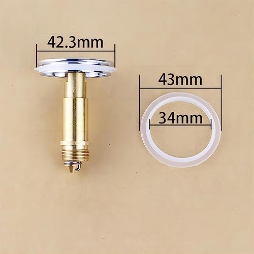 Qrity 4 Pcs O-Rings Gasket 34mm, Sink Seal, Lip Bath Plug, Washer Sealing Ring, Bathtub Gasket - Image 4