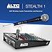 ALTO Stealth 1 Mono UHF XLR Wireless Audio System, Transmitter and Receiver for Powered Speakers, Mixers and Dynamic Microphones
