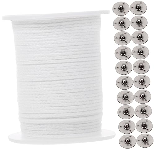 LALAFINA Rollo de Pabilo para Velas de Algodón