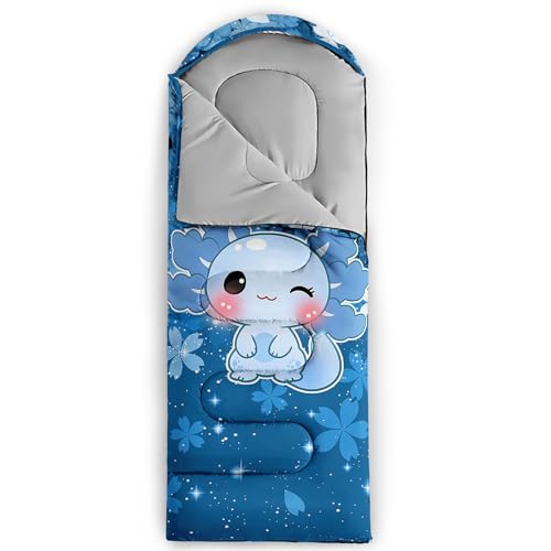Image of QOOMO Ball Flower Camping Sleeping Bags,3 Season Warm & Cool Weather,Lightweight,Waterproof Sleeping Bags for Adults & Kids,Traveling,and Outdoors,Camping Gear Equipment