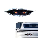 Arwrilt 2 PCS 3D Simulation Stereo Eyes Peeking Car Stickers, 7.87