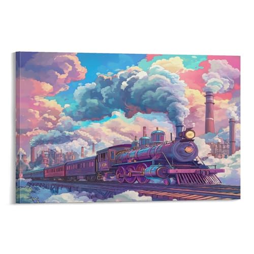 Affiche train à vapeur murale pour sublimer la chambre et le salon