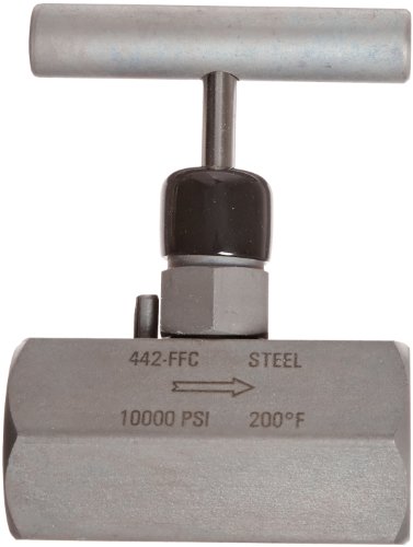 Needle Valve, Hard Seat, 1-1/2 NPT Female - 1-1/2 NPT Female, Steel, 0.438