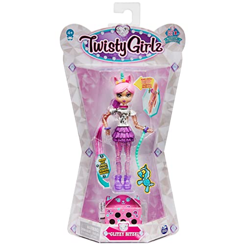 Twisty Girlz, Poupée à transformer en bracelet à collectionner Glitzy Bitsy avec Twisty Petz mystère, pour les enfants à partir de 4 ans.