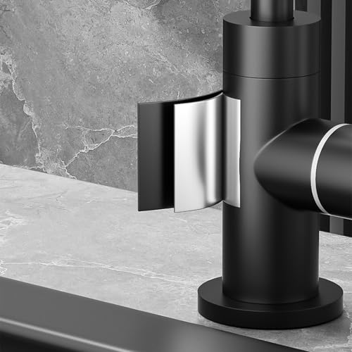 Robinet de filtre évier noir mitigeur eau potable cuisine orientable - 2