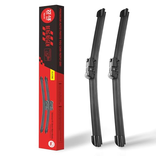 Image of BERG REGEN 22 inch+18 inch Windshield Wiper Blades Replacement for Chevrolet Chevy Colorado 2015-2017 GMC Canyon 2015-2018 - Genuine OEM Quality (Set of 2)