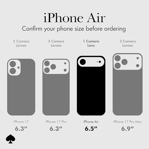 kate spade new york iPhone Air Case - Compatible with MagSafe - Designer Phone Case - Crystal Pave Nightfall - image 2