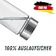 GLASFABRIK® Premium Glas Shaker Proteinshake | 500 ml BPA-freie Glasflasche mit Edelstahlkugel | Nachhaltiger Protein Shaker aus Glas | Geschmacksneutral & auslaufsicher | Deutsche Markenqualität