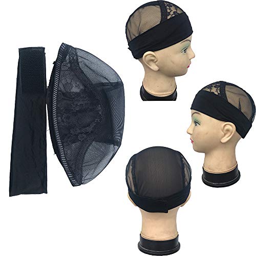 Furun Headband Lace Wig Cap for Wig Making Wig Grip Band Plus Wig Cap for Lace Wigs & Frontals - Wig Grip Cap Headband for Making Wigs (Small 21.5inch)