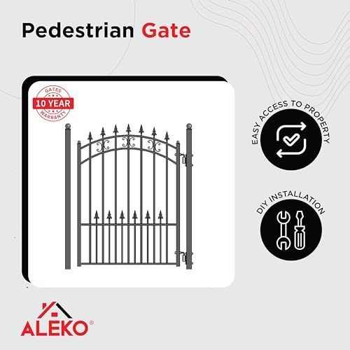 Image of ALEKO Steel Pedestrian Gate - St. Louis Style - 5 ft.