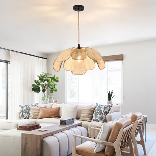 Image of 20 Inch Boho Flower Chandeliers for Dining Room