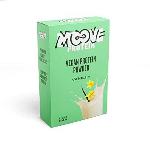 Moove - Polvo de proteínas veganas, sabor a vainilla